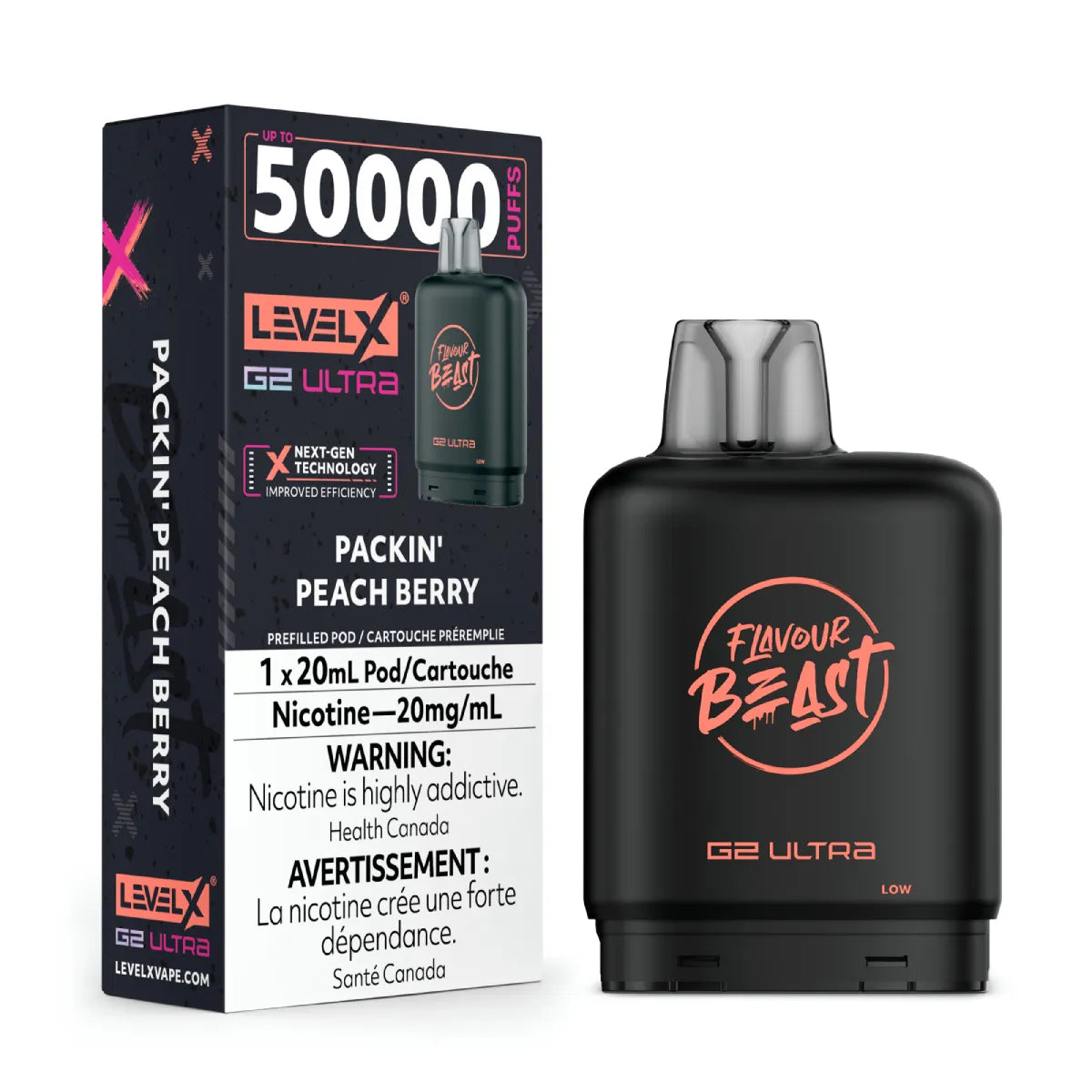 PACKIN PEACH BERRY - Level X Flavour Beast G2 Ultra - [ON]