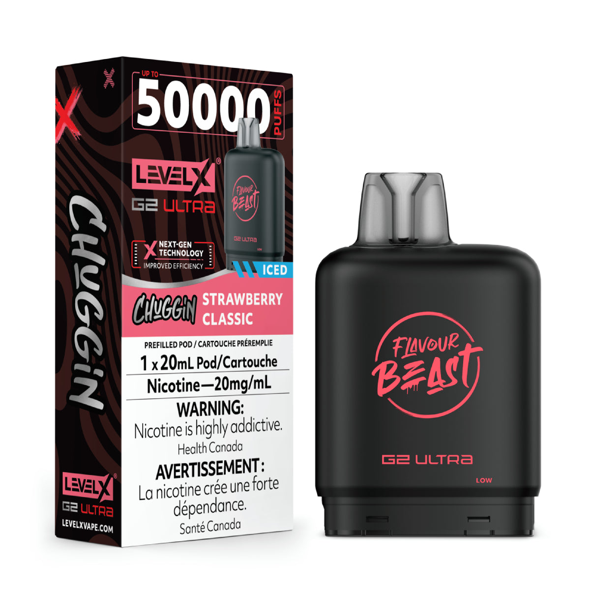 STRAWBERRY CLASSIC - CHUGGIN - Level X Flavour Beast G2 Ultra - [ON]