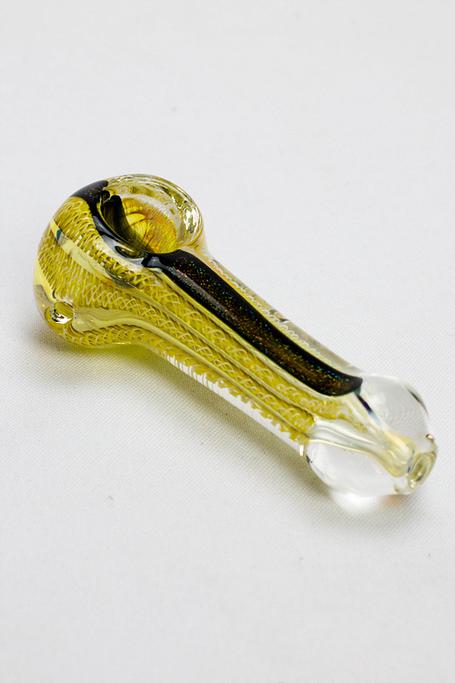 3.5" Heavy dichronic Glass Spoon Pipe