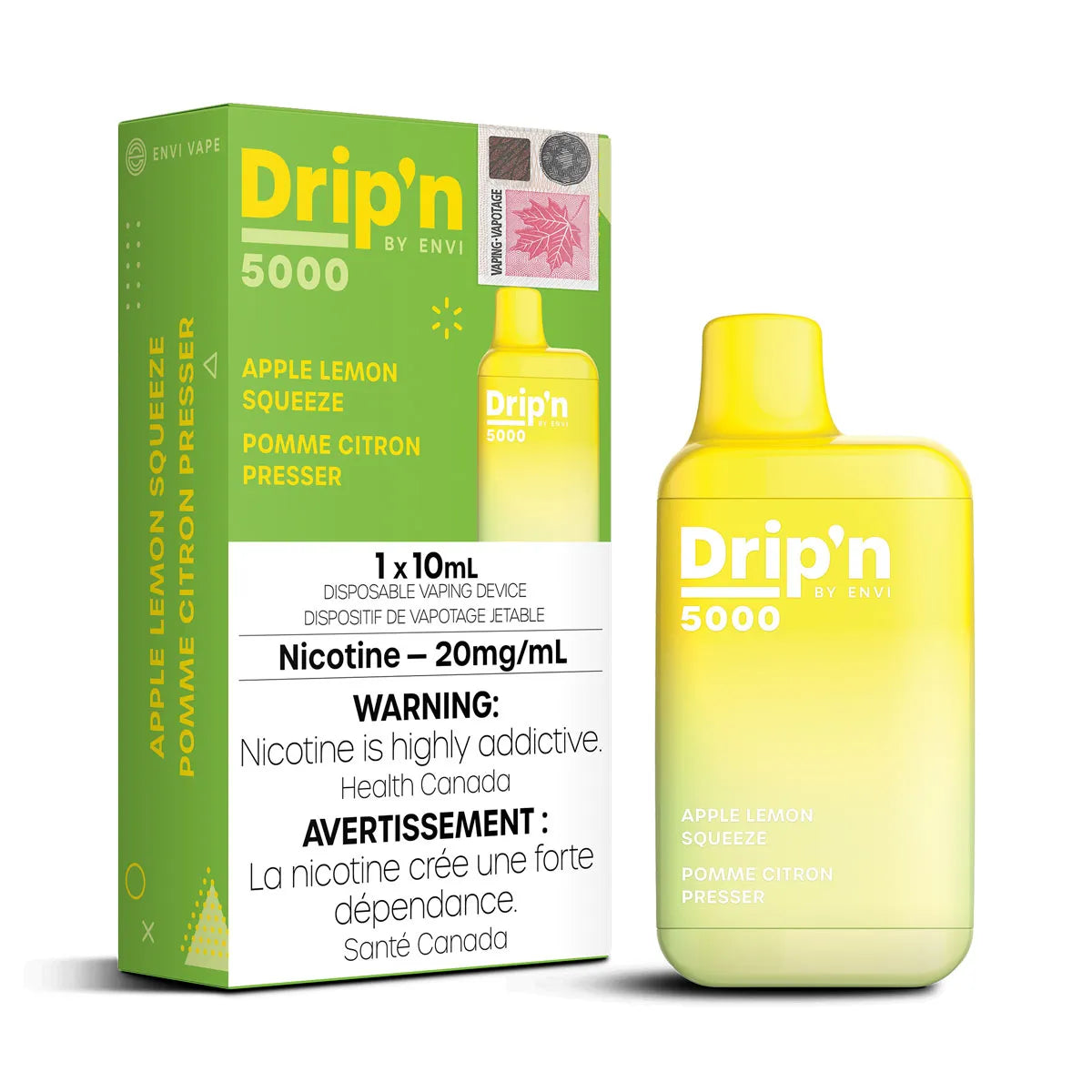 Apple Lemon Squeeze - Drip'n 5000 by Envi - 20MG - 6pc/Carton