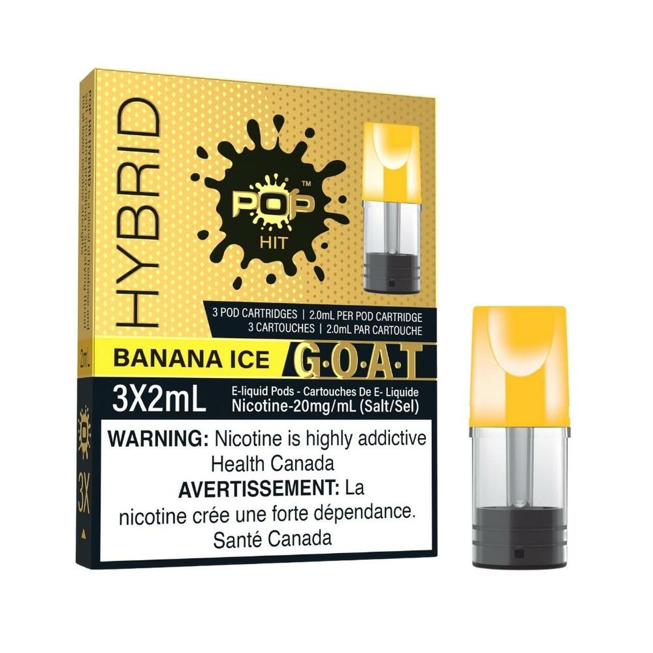 Banana Ice (GOAT) - Pop Hit Hybrid - 20mg - 5pc/Carton - EXCISED