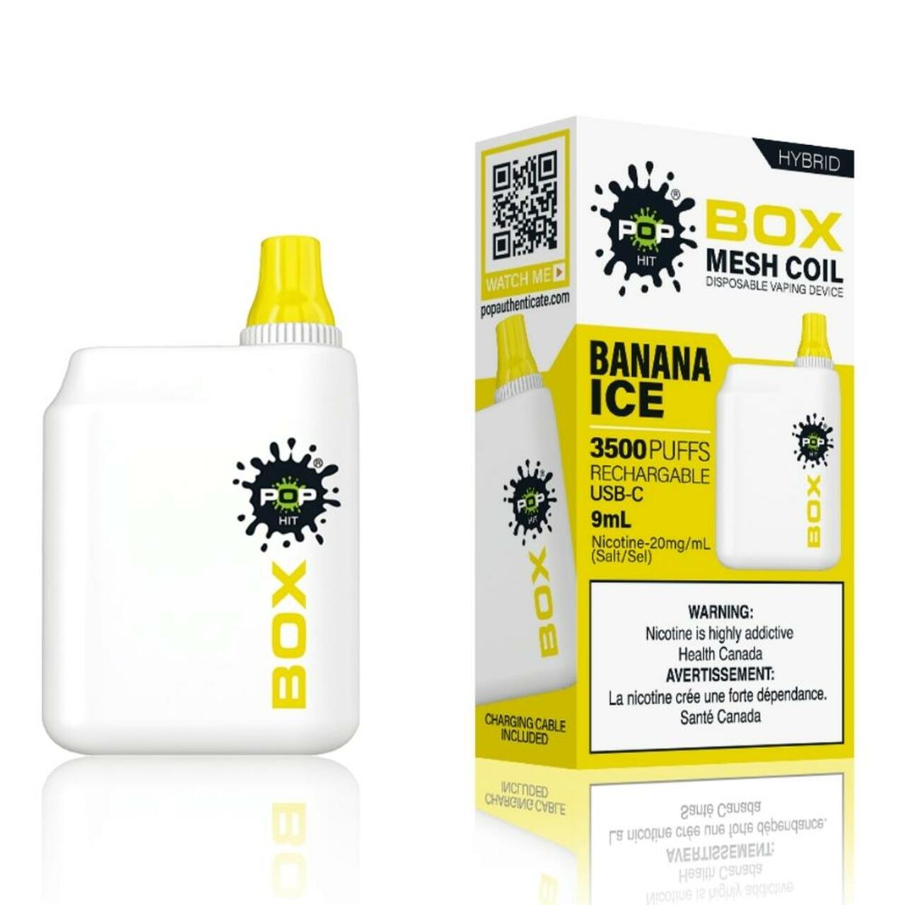 Banana Ice - Pop Hybrid BOX 3500 Puffs - 5pc/box