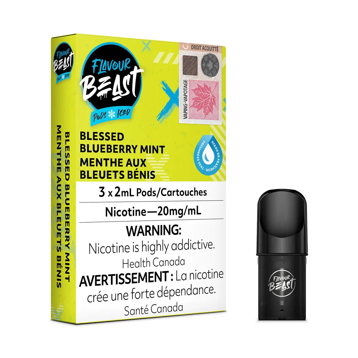 Blessed Blueberry Mint - Flavour Beast Pod Pack - 20mg - EXCISED