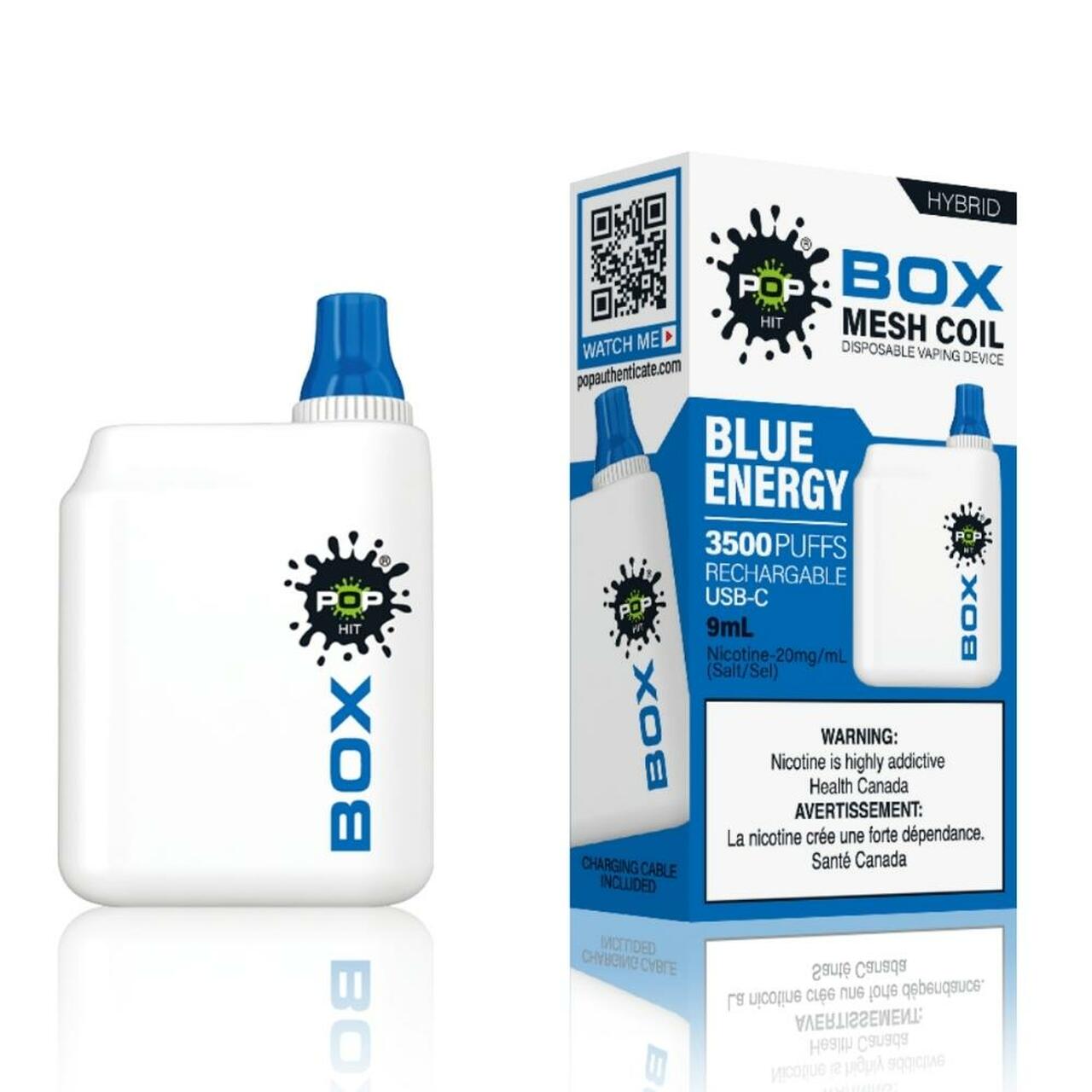 Blue Energy - Pop Hybrid BOX 3500 Puffs - 5pc/box