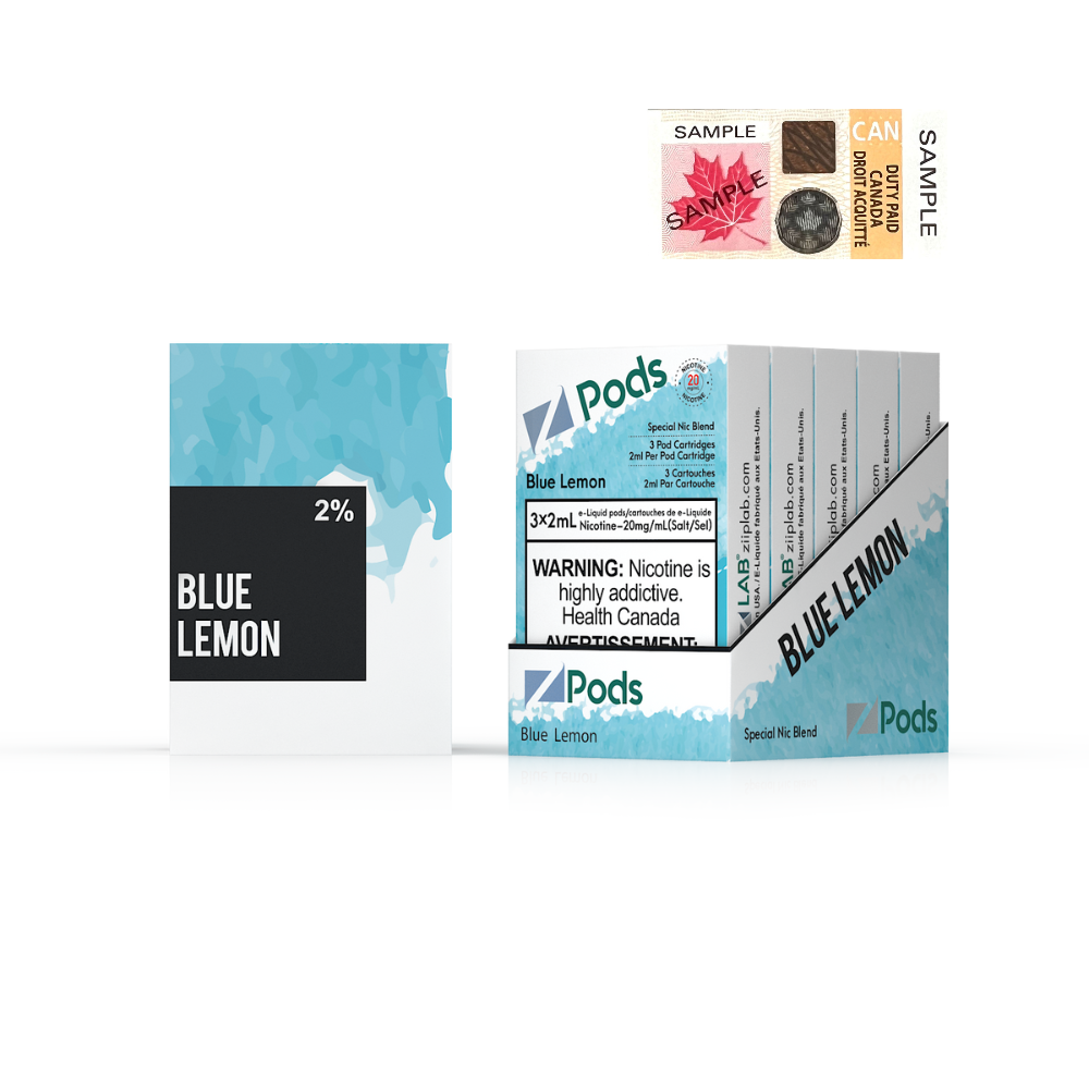 Blue Lemon - Z Pods Special NIC - 20mg - Premium
