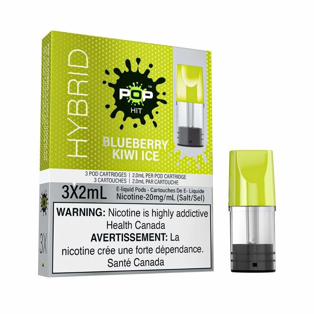 Blueberry Kiwi Ice - Pop Hit Hybrid - 20mg - 5pc/Carton - EXCISED