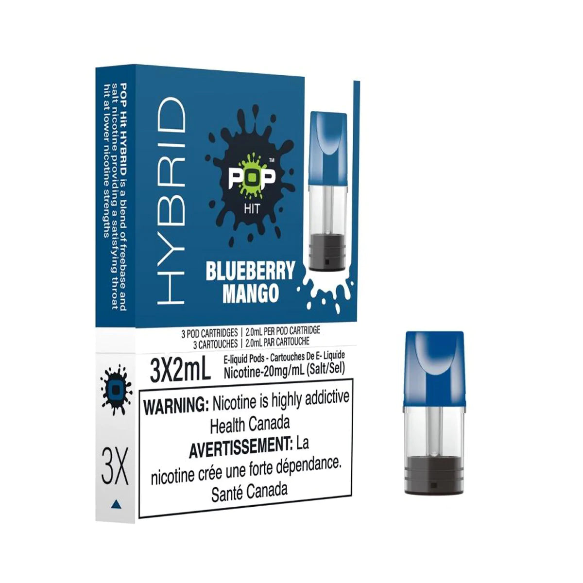 Blueberry Mango - Pop Hit Hybrid - 20mg - 5pc/Carton - EXCISED