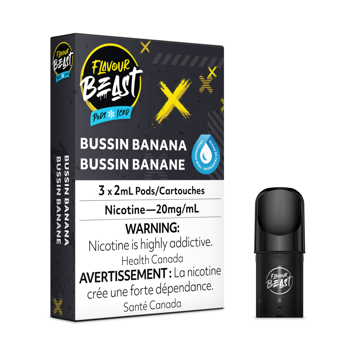 Bussin Banana - Flavour Beast Pod Pack - 20mg - EXCISED