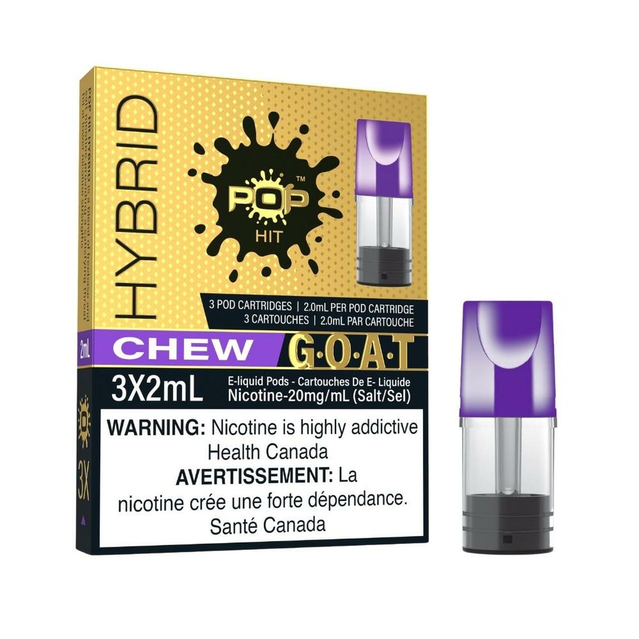 Chew (GOAT) - Pop Hit Hybrid - 20mg - 5pc/Carton - EXCISED