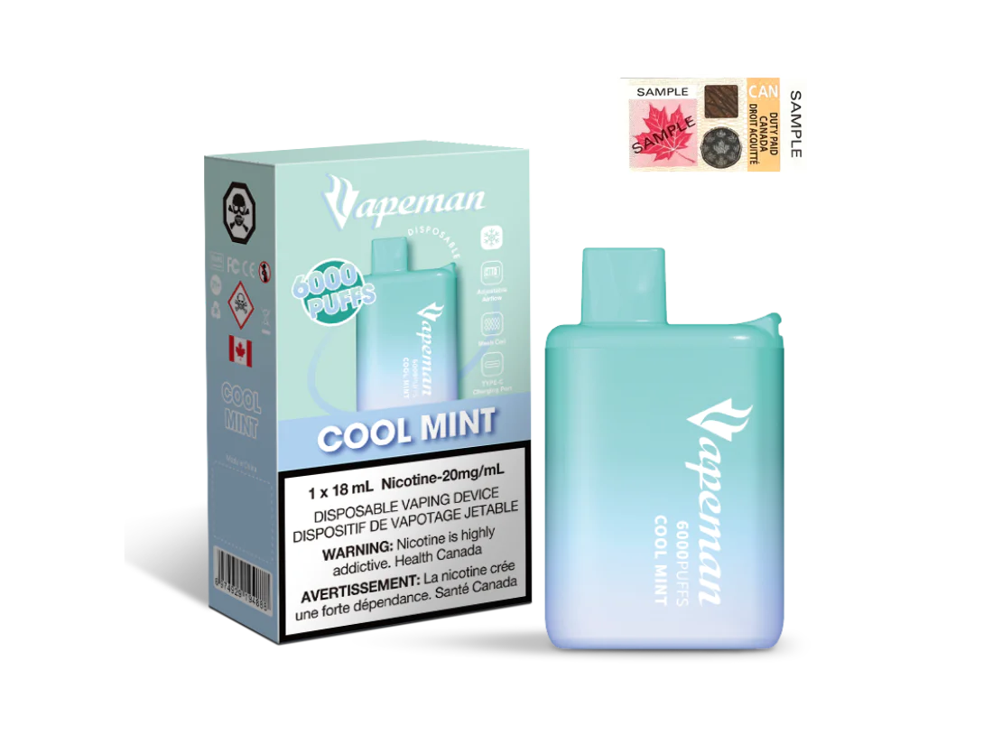 Cool Mint - Vapeman B6000 - 5pc/pack - EXCISED