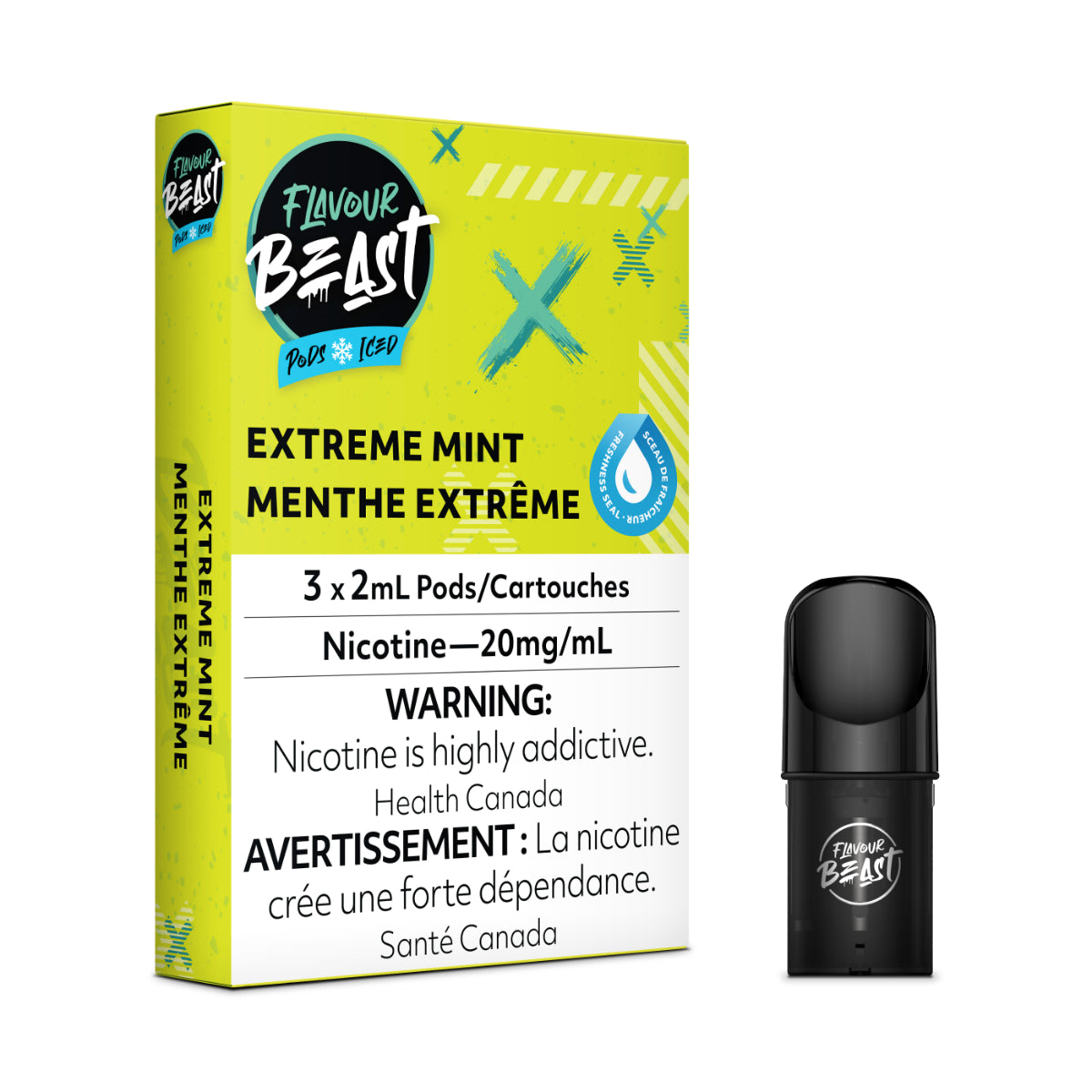 Extreme Mint - Flavour Beast Pod Pack - 20mg - EXCISED