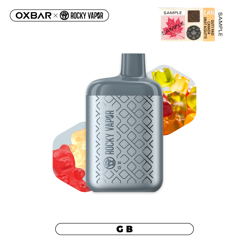 GB (Gummy Bear) - OXBAR x ROCKY VAPOR - 4500 (5PC/CARTON) - EXCISED