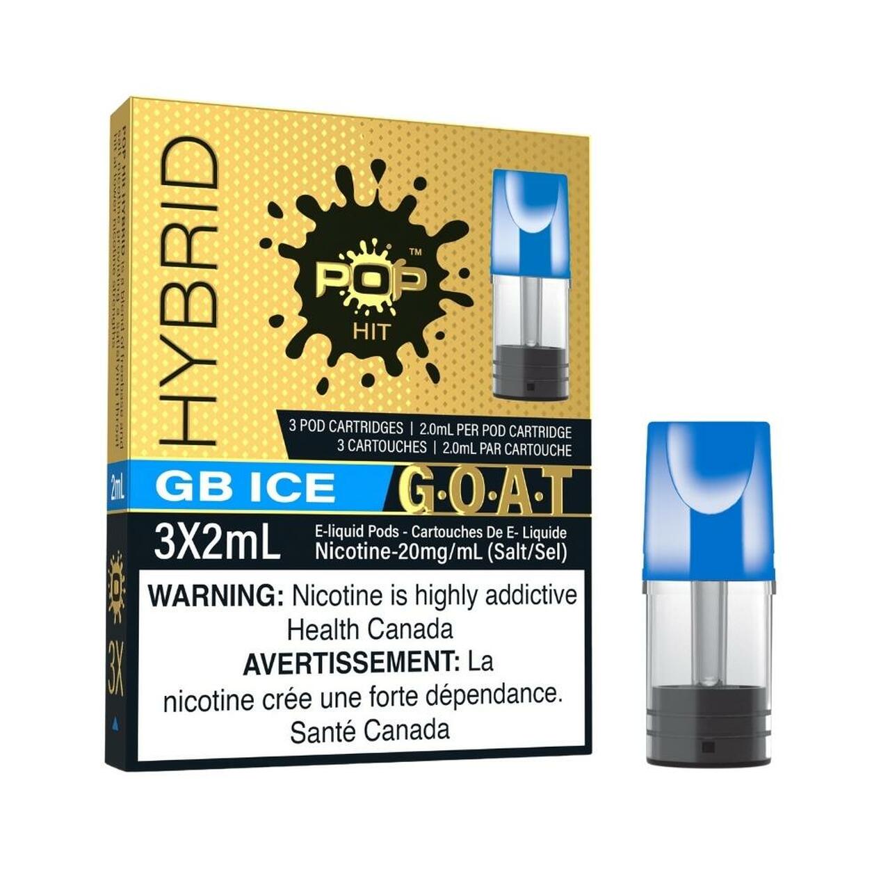 GB Ice (GOAT) - Pop Hit Hybrid - 20mg - 5pc/Carton - EXCISED