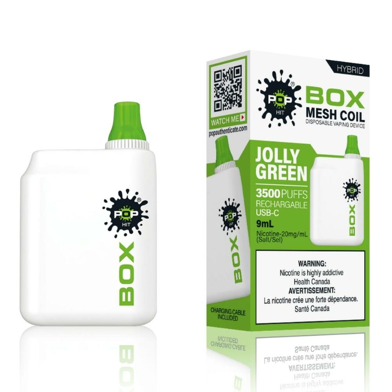 Jolly Green - Pop Hybrid BOX 3500 Puffs - 5pc/box