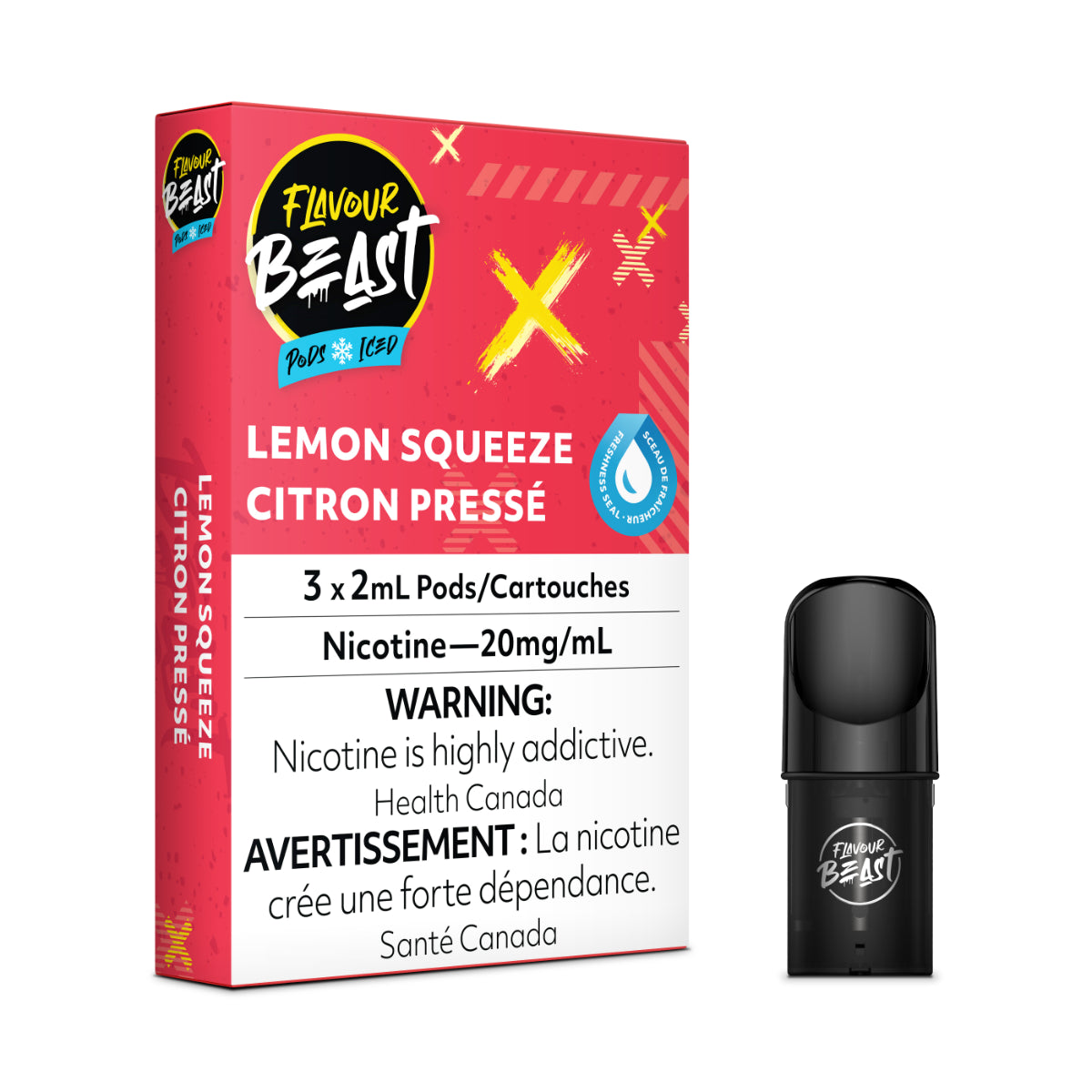 Lemon Squeeze - Flavour Beast Pod Pack - 20mg - EXCISED
