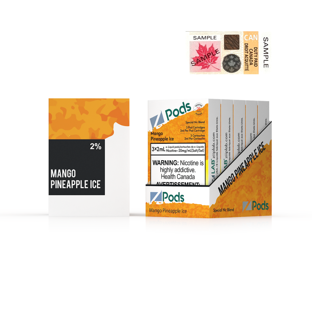 Mango Pineapple Ice - Z Pods Special NIC - 20mg - Premium