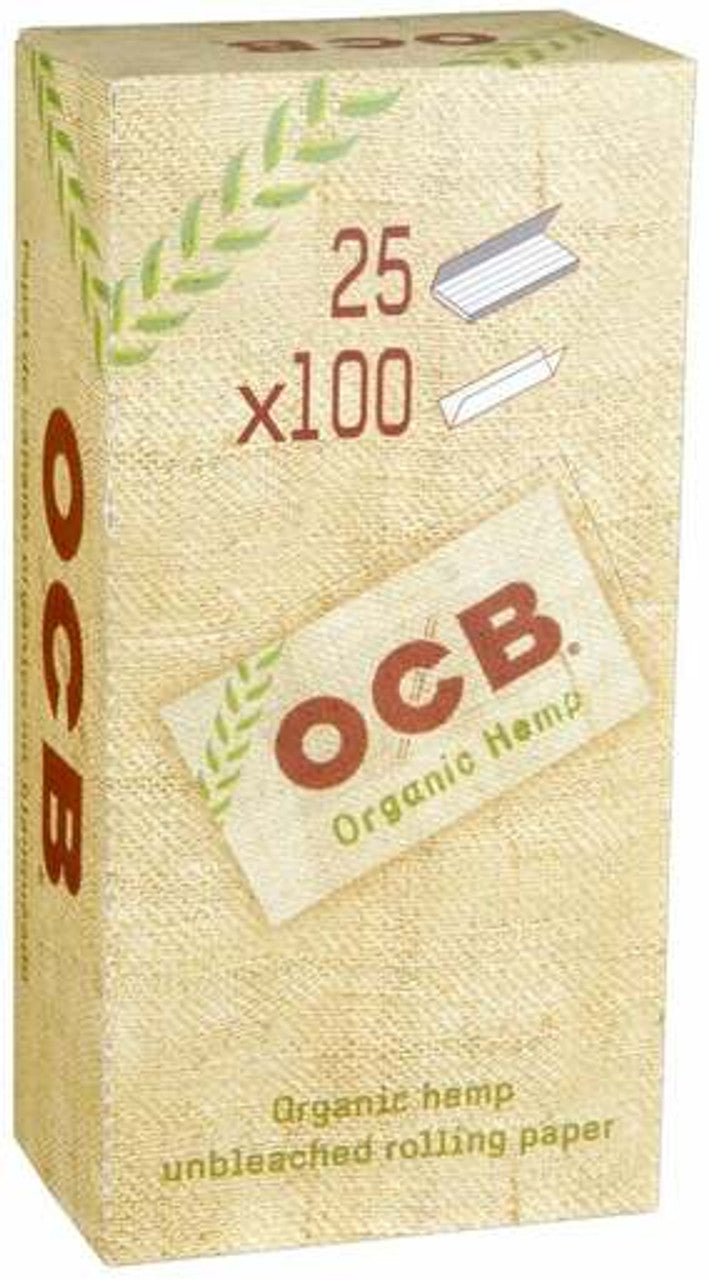 OCB Organic Hemp DBL - Single Wide Rolling Papers - 25ct