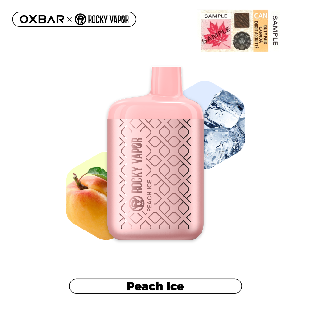 Peach Ice - OXBAR x ROCKY VAPOR - 4500 (5PC/CARTON) - EXCISED