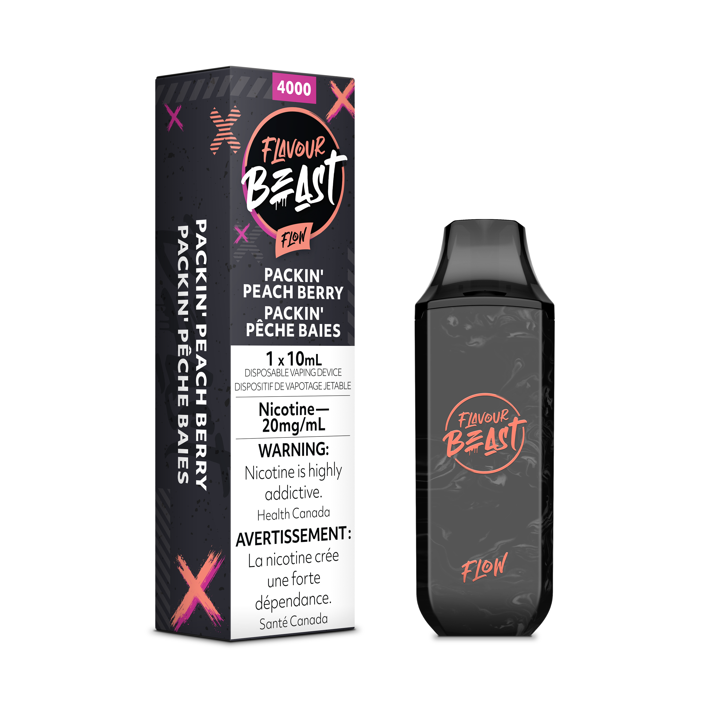 Packin' Peach Berry - Flavour Beast Flow 4000 - EXCISED