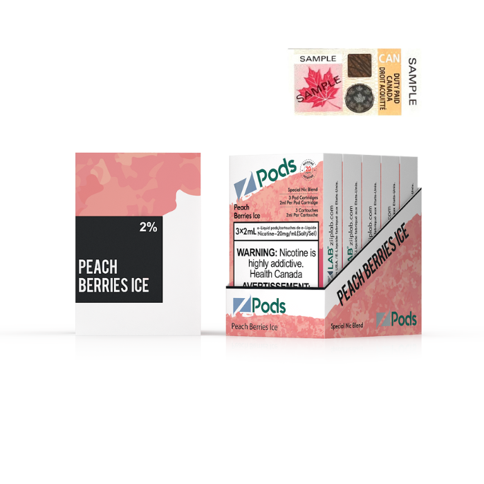 Peach Berries Ice - Z Pods Special NIC - 20mg - [ON]