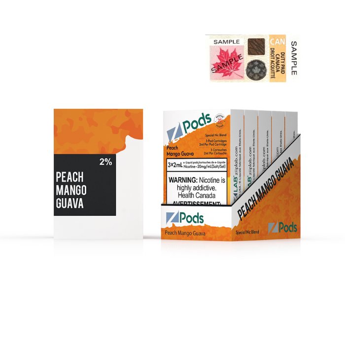 PEACH MANGO GUAVA - Z Pods Special NIC - 20mg - Premium