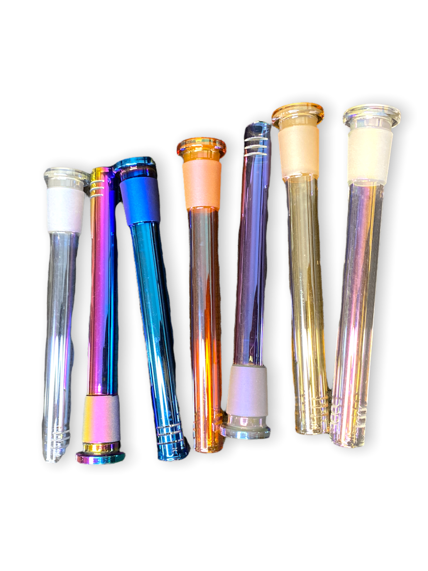 6" - Metallic Shiny Down Stems - (ASSORTED Colors)