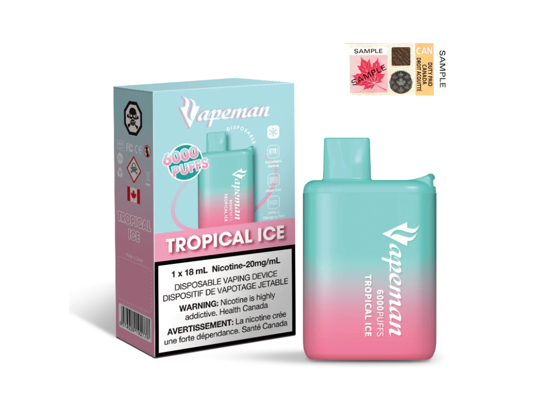 Tropical Ice - Vapeman B6000 - 5pc/pack - EXCISED