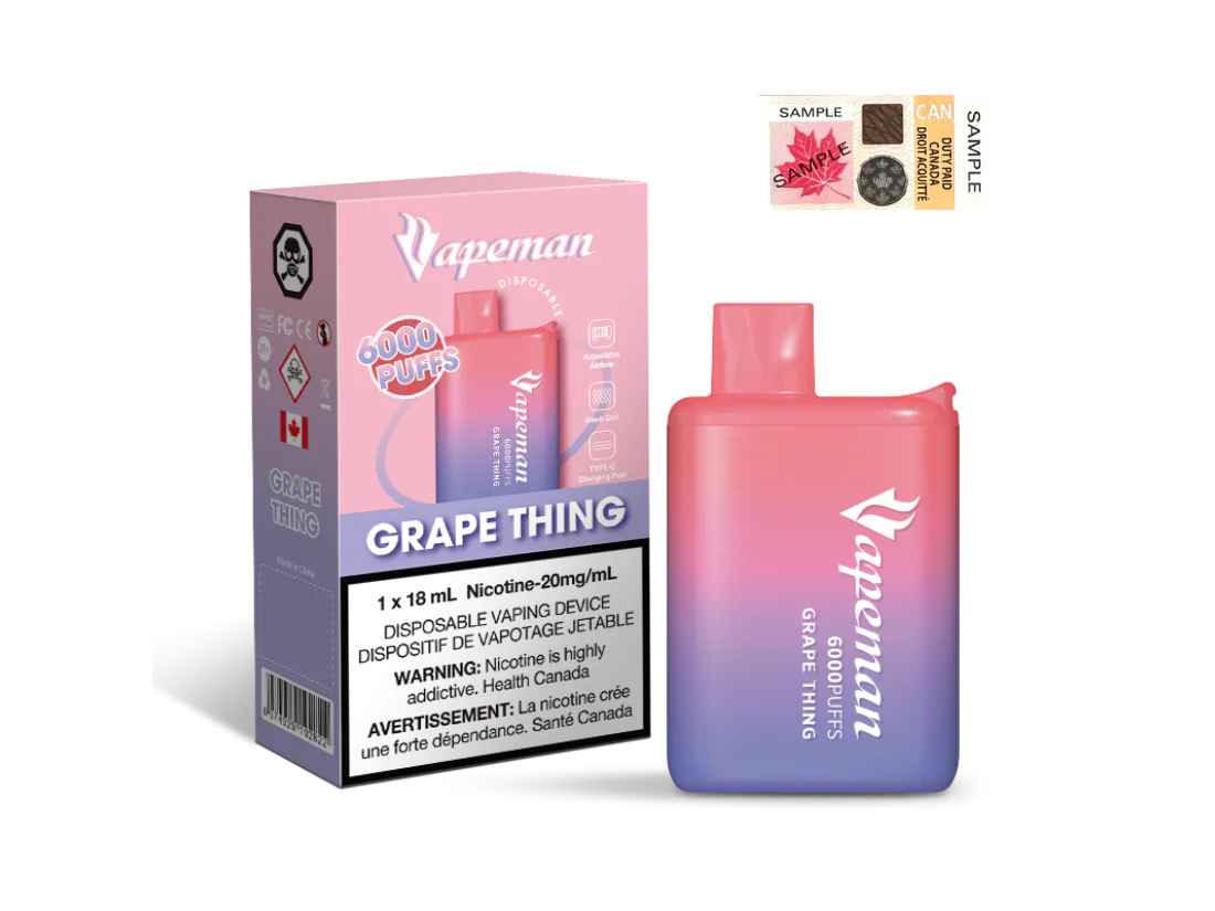 Grape Thing - Vapeman B6000 - 5pc/pack - EXCISED