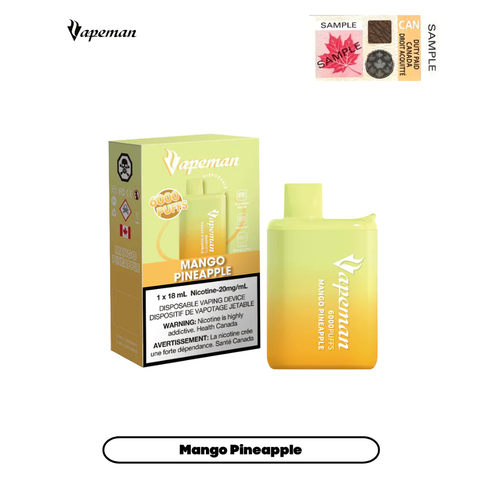 Mango Pineapple - Vapeman B6000 - 5pc/pack - EXCISED