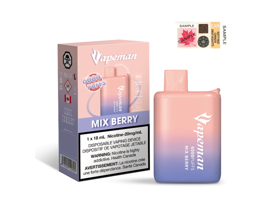 Mix Berry - Vapeman B6000 - 5pc/pack - EXCISED