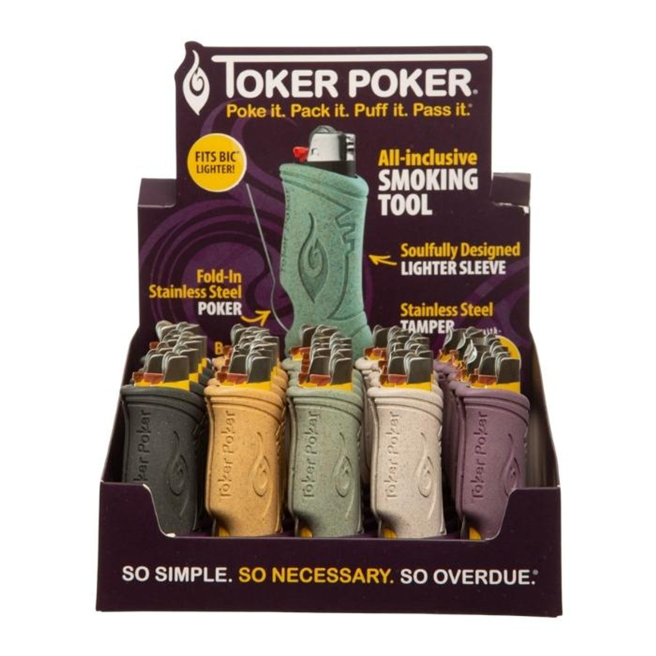 Toker Poker - Hemp Plastic With Bottle Opener - 25ct