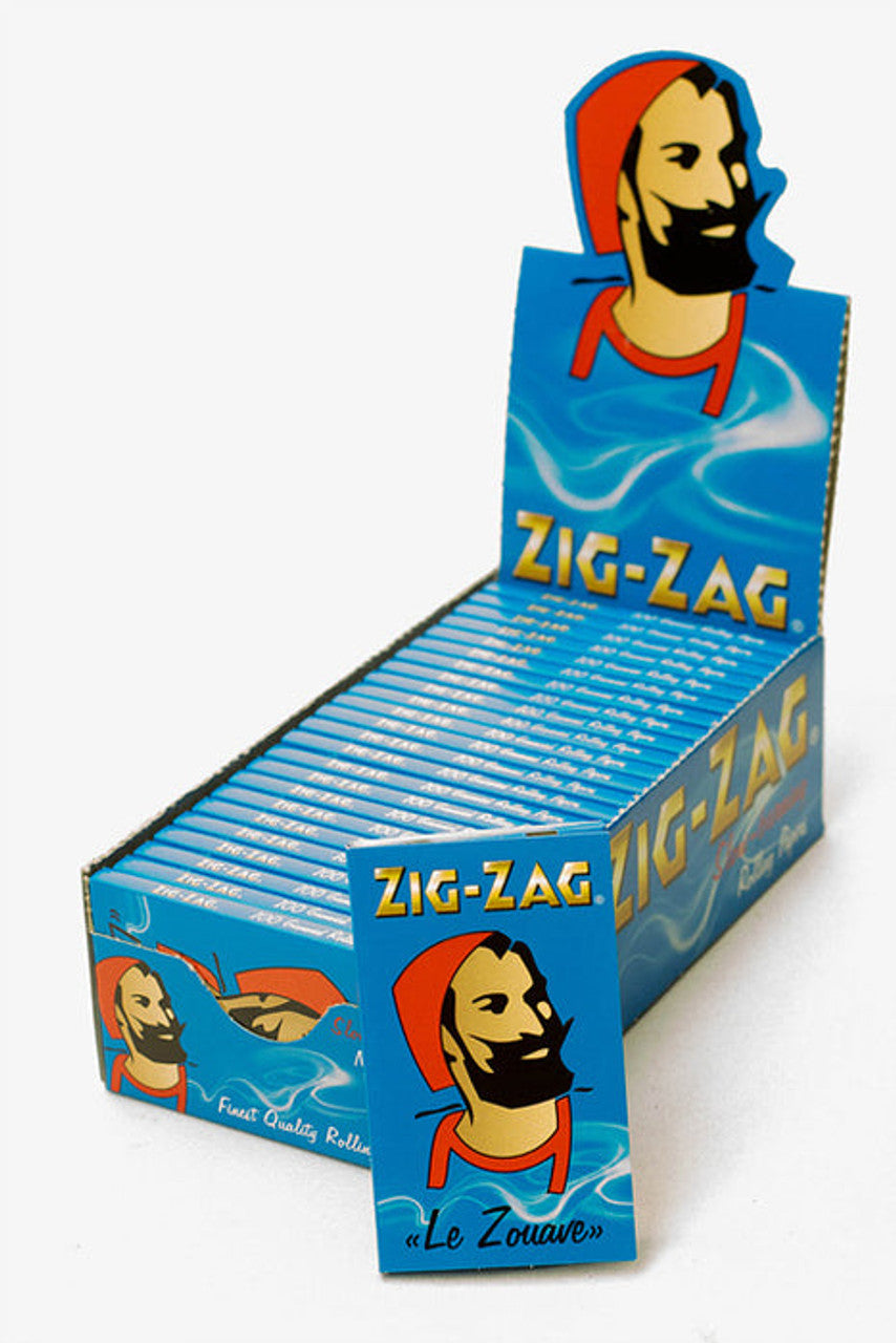 Zig Zag Slow Burning - Light Blue - Rolling Paper - 25ct